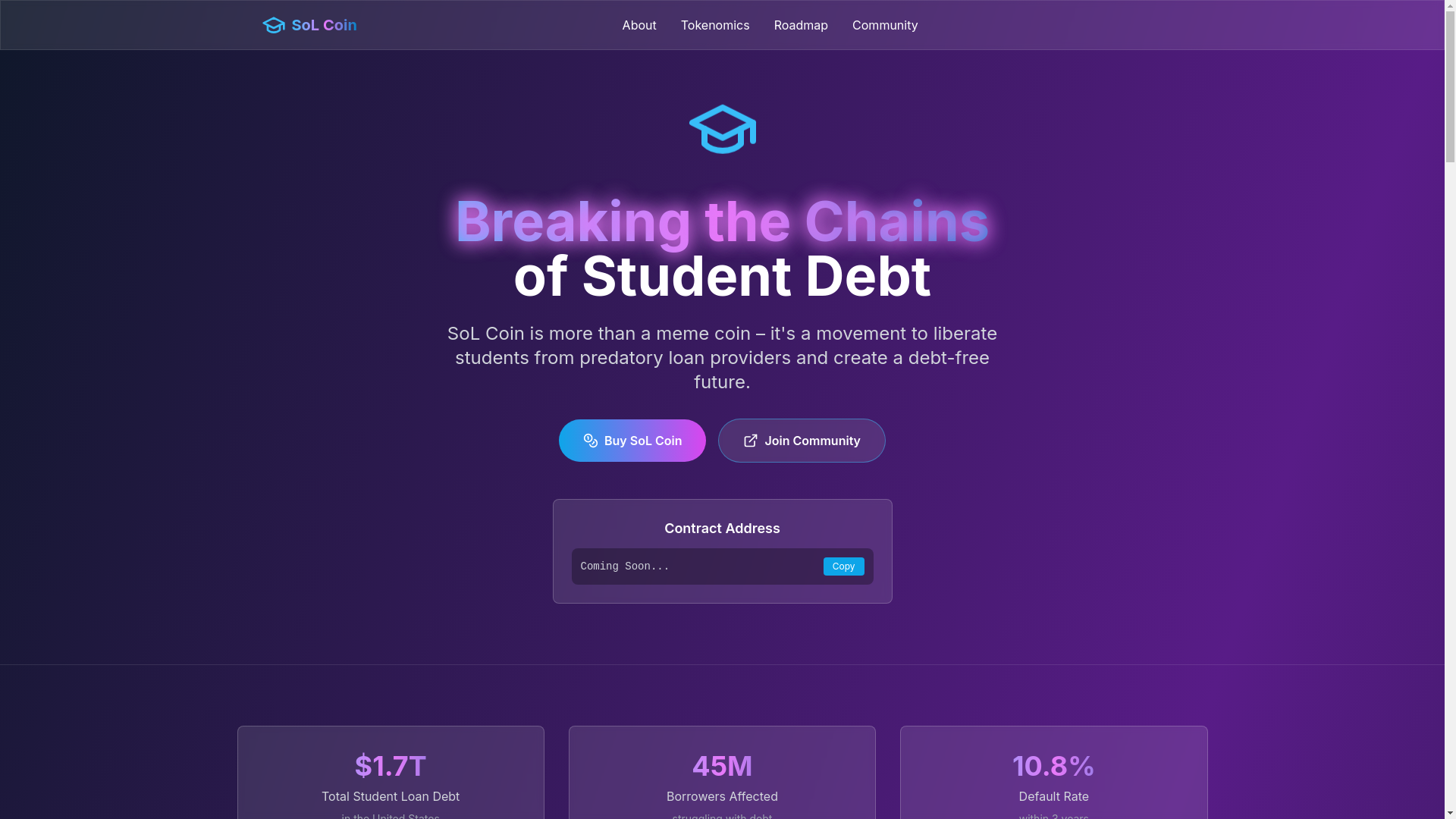website screenshot of https://saveourstudents.xyz/