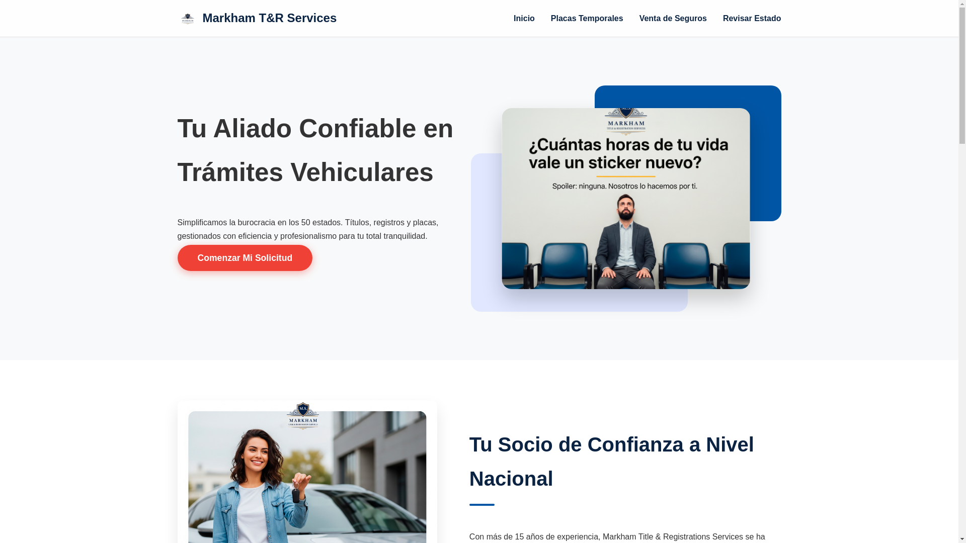 website screenshot of https://markhamservicesmotors.com/