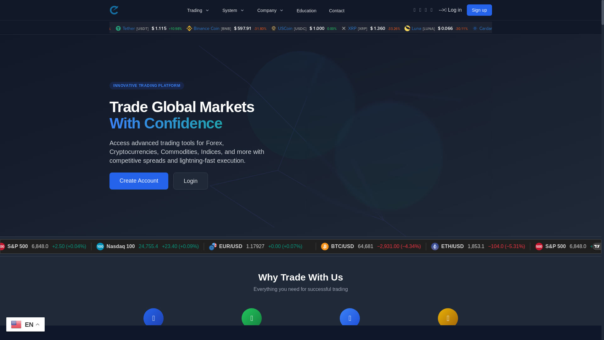 website screenshot of https://vestarainvest.com/