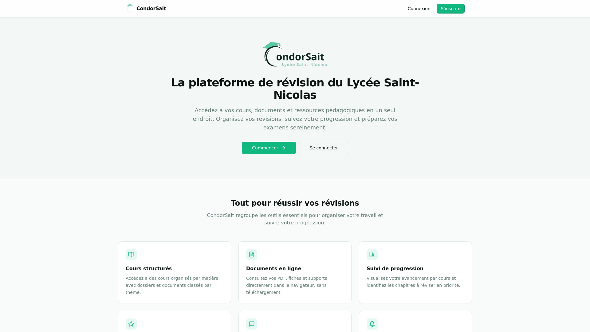 website screenshot of https://condorsait.fr/