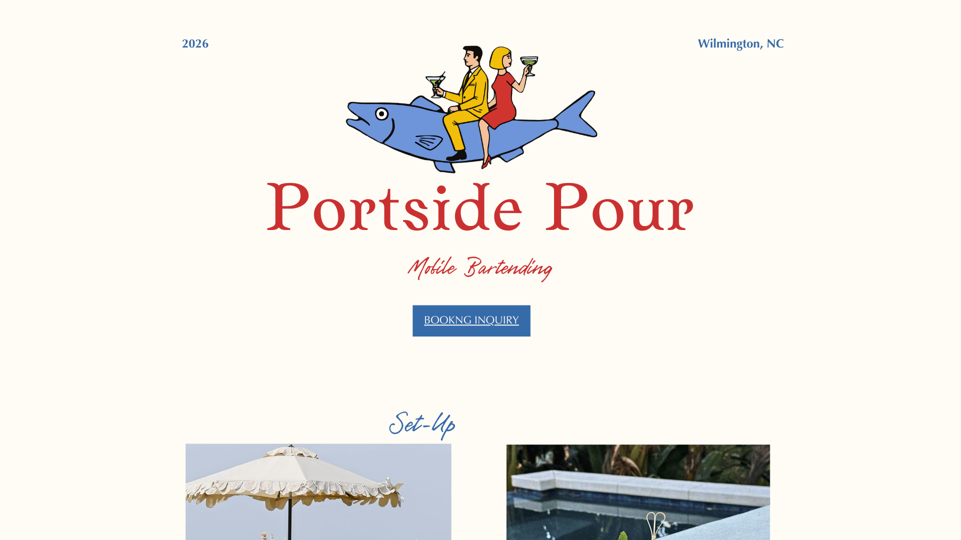website screenshot of https://portsidepour.com/