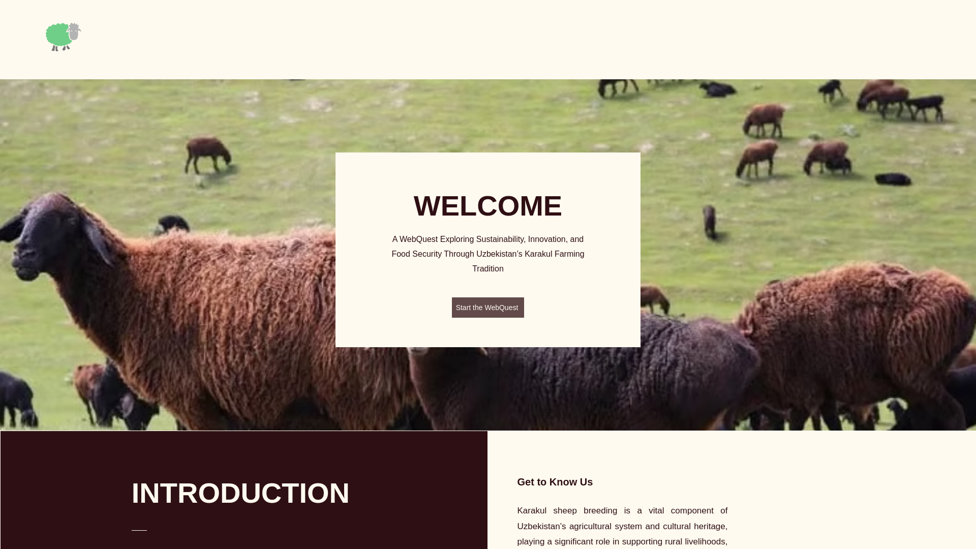 website screenshot of https://uzbekkarakul.com/
