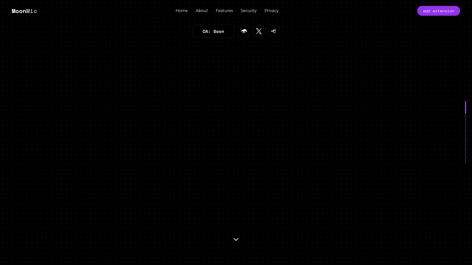 website screenshot of https://moonmic.live/