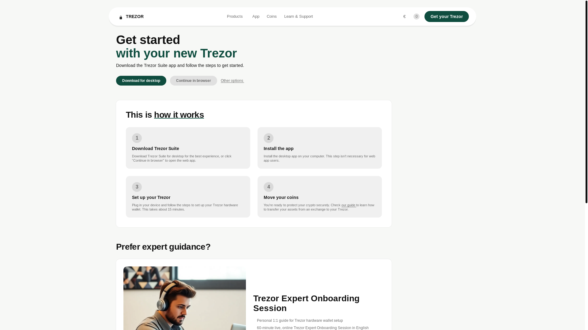 website screenshot of https://en-trezo-connect-faq.pages.dev/