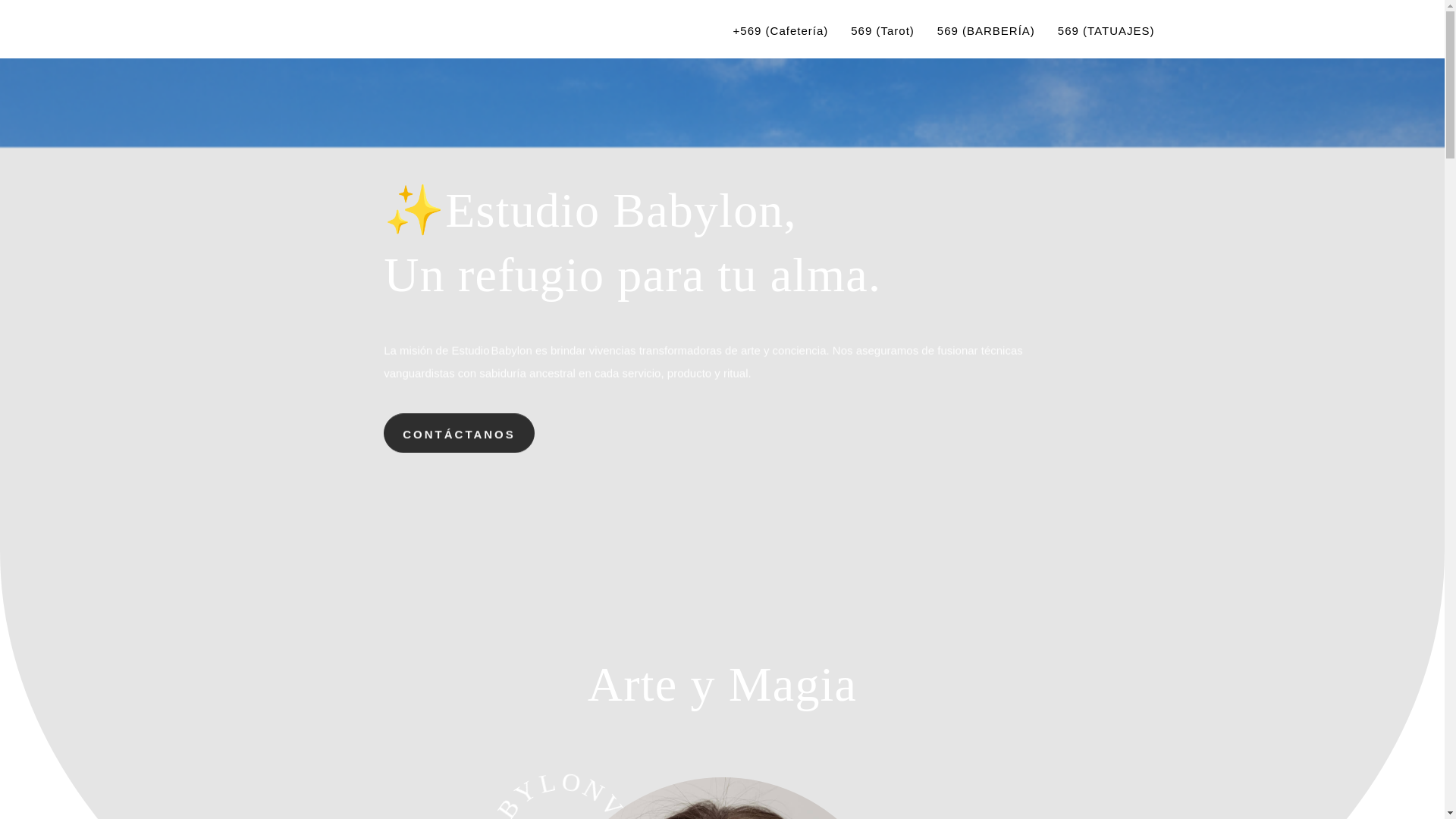 website screenshot of https://estudiobabylon.cl/