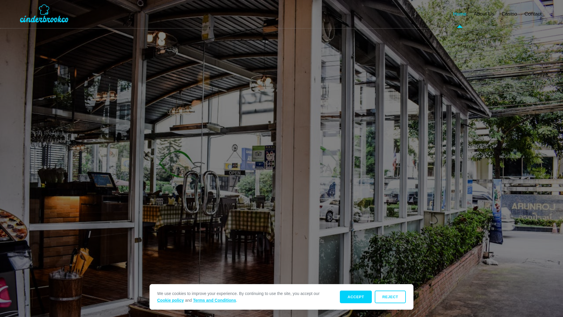 website screenshot of https://cinderbrookco.com/