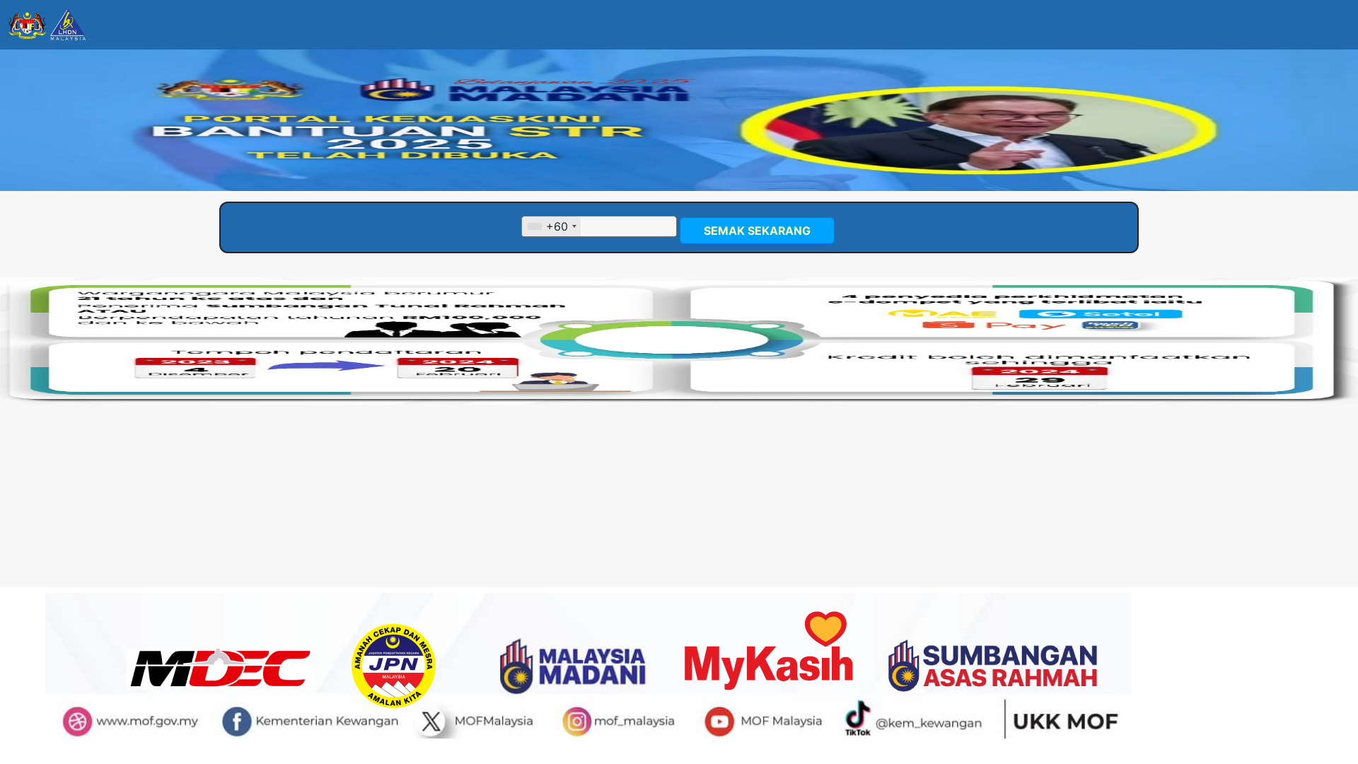 website screenshot of https://semakanmadani-sara.my.id/