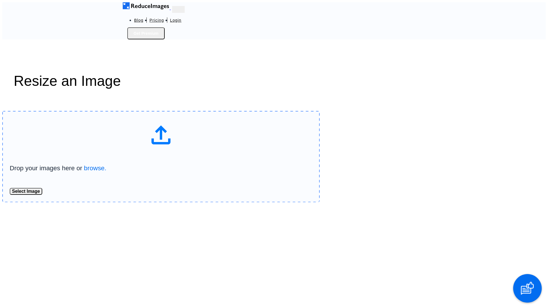 website screenshot of https://www.reduceimages.com