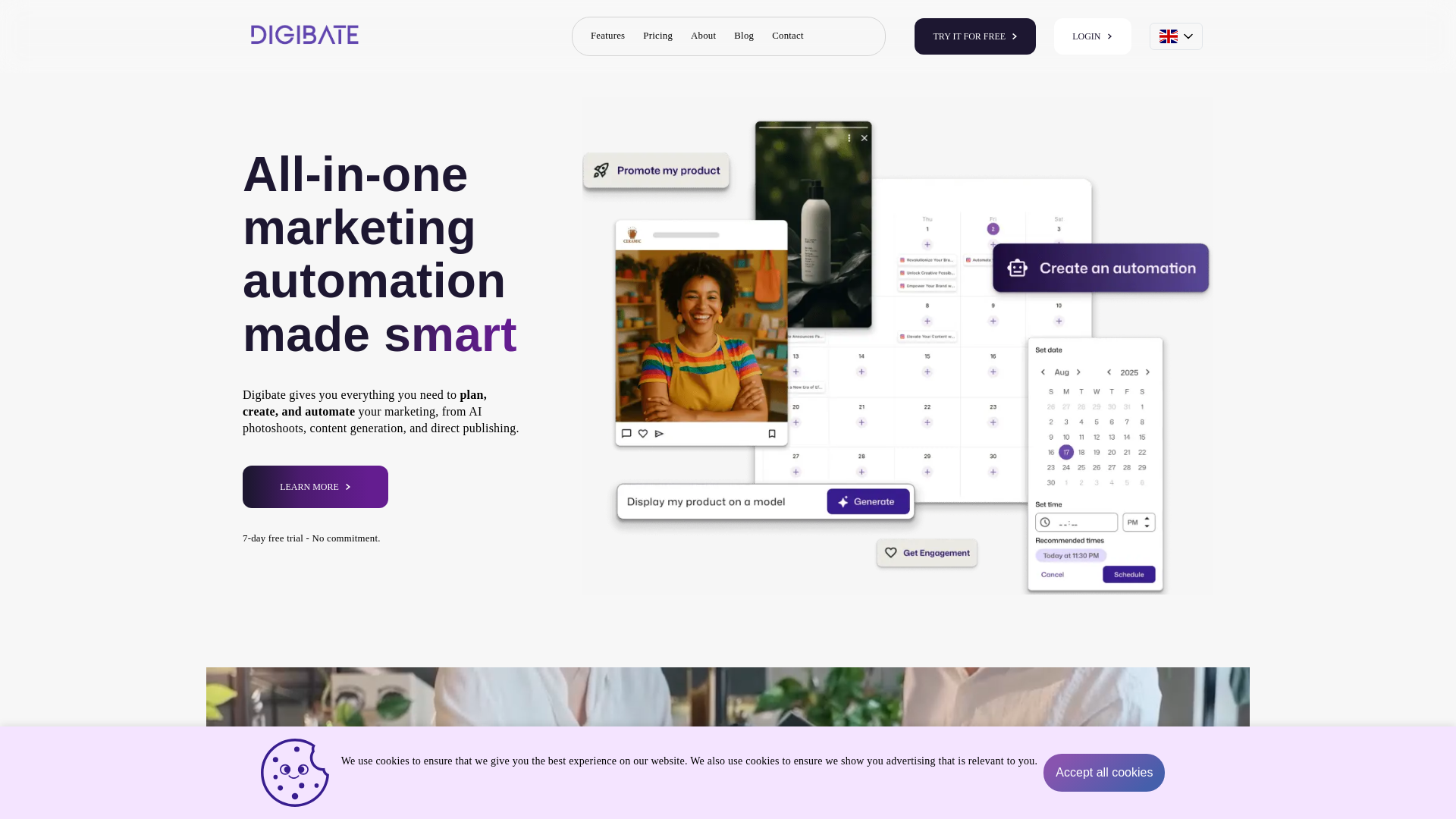 website screenshot of https://maildigibate.com