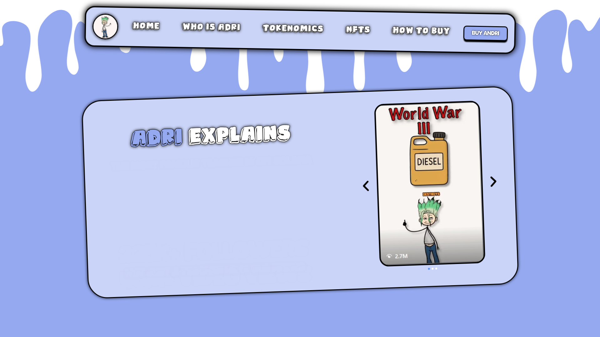 website screenshot of https://adriexplains.fun/