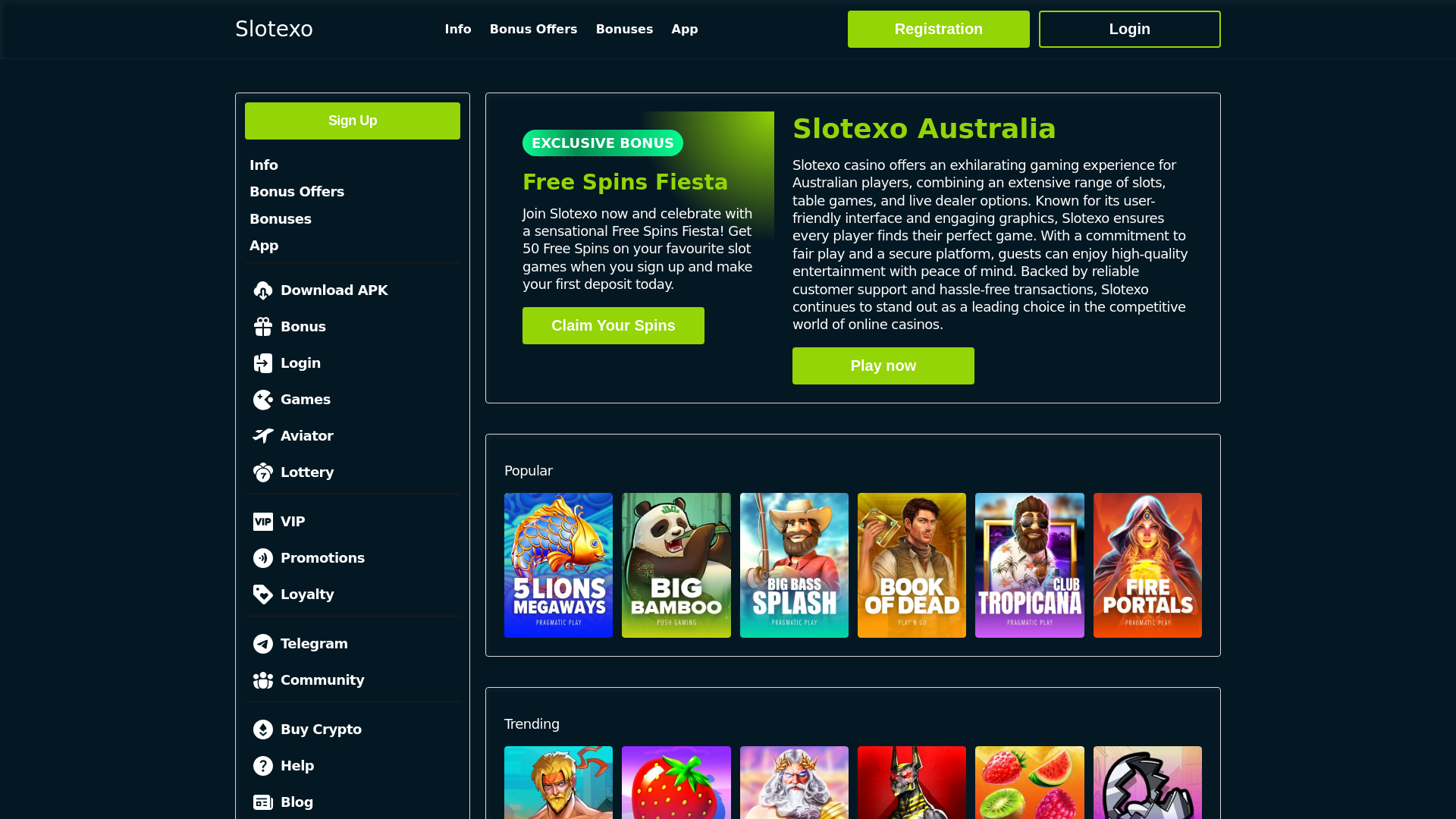 website screenshot of https://slotexo-australia-com.pages.dev/