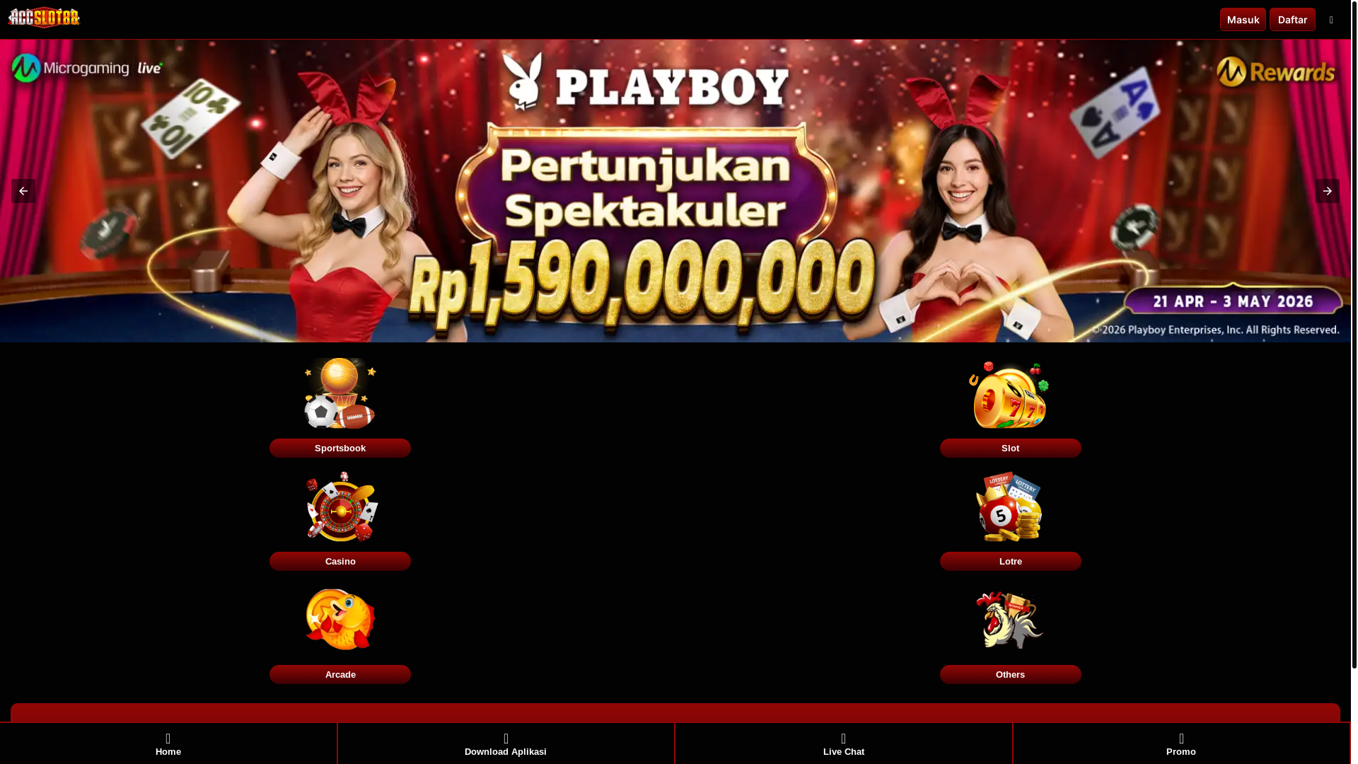 website screenshot of https://accslot88vip.online/