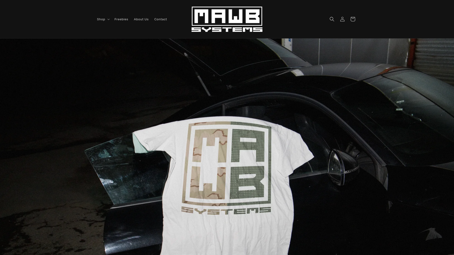 website screenshot of https://mawbsystems.com/