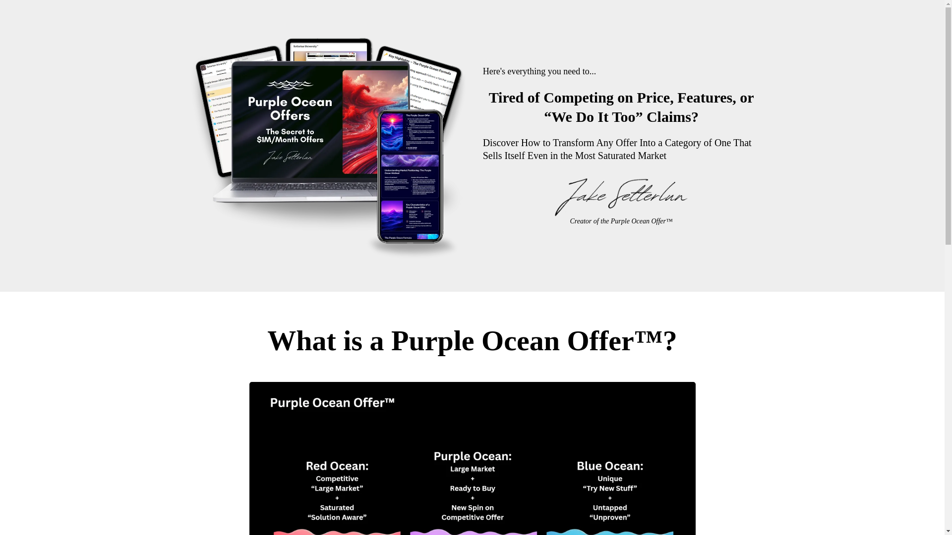 website screenshot of https://purpleoceanoffer.com/
