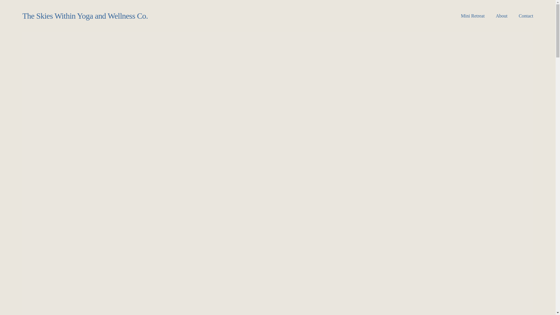 website screenshot of https://theskieswithin.com/