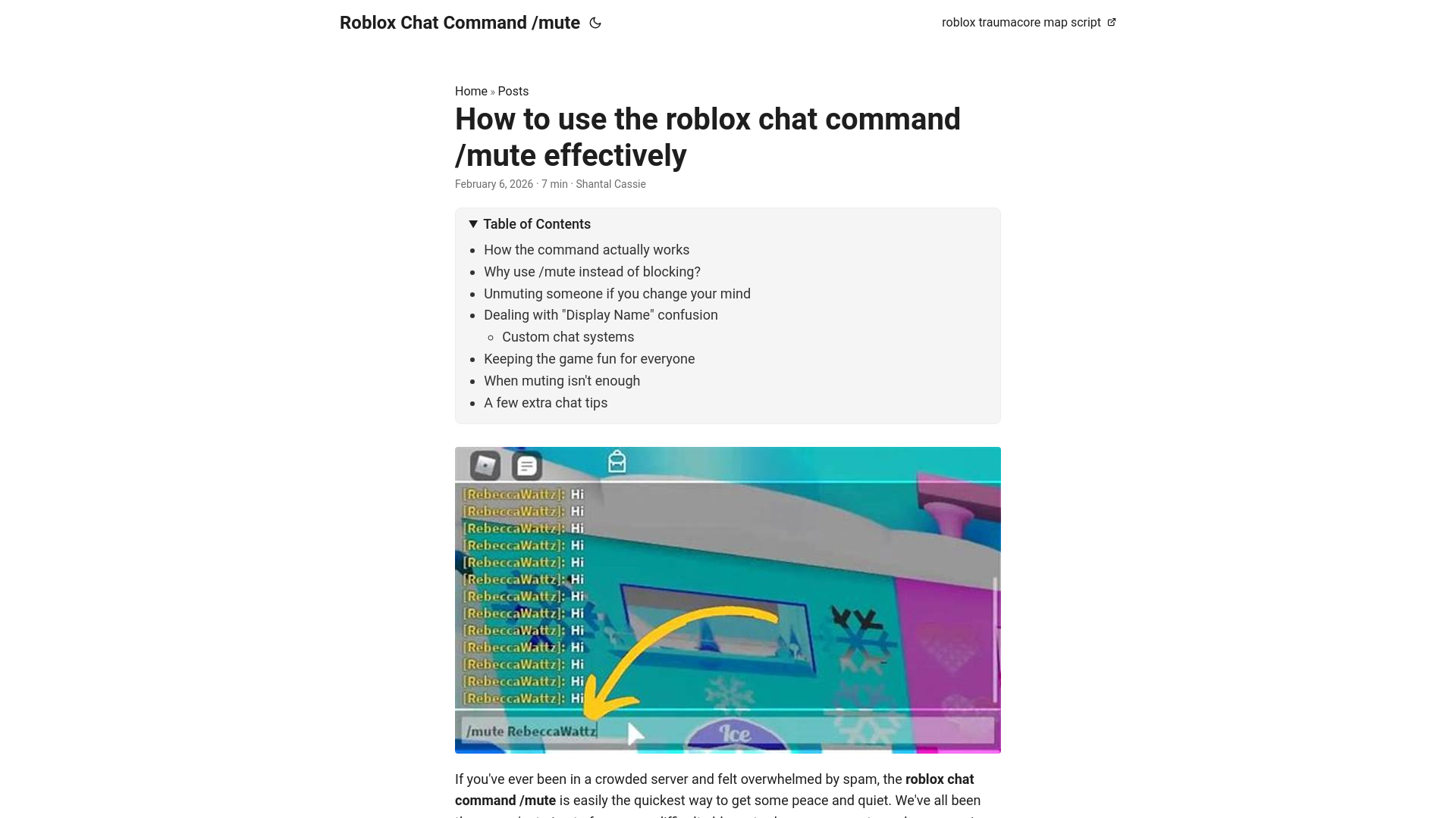 website screenshot of https://roblox-chat-command-mute.pages.dev/