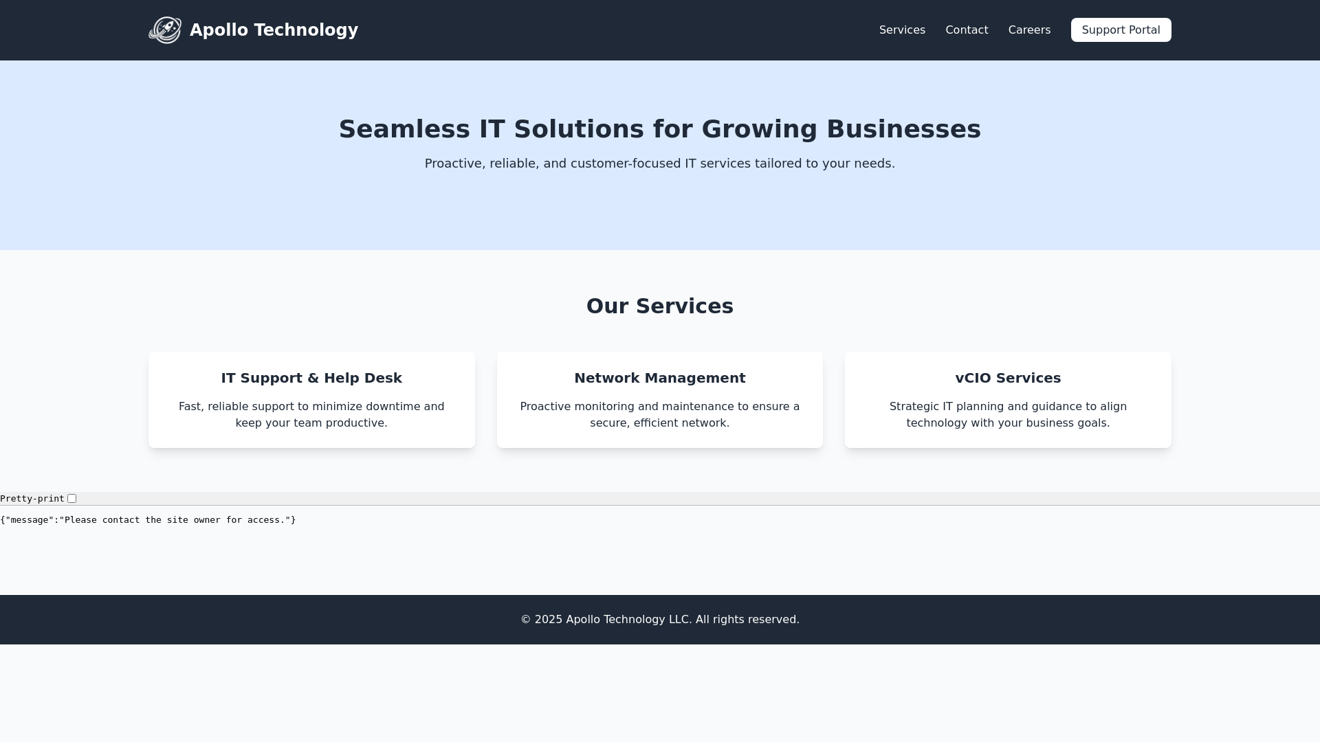 website screenshot of https://apollomhk.pages.dev/