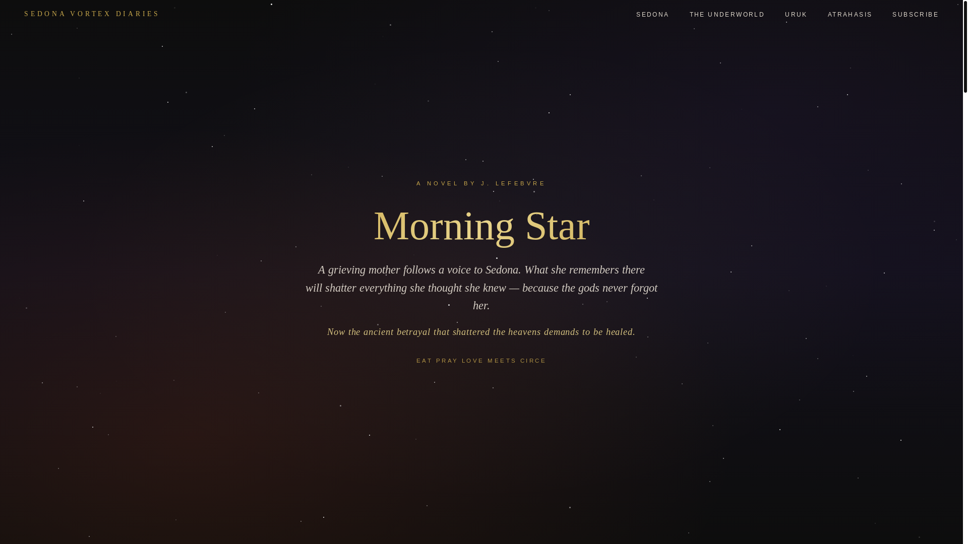 website screenshot of https://sedonavortexdiaries.com/