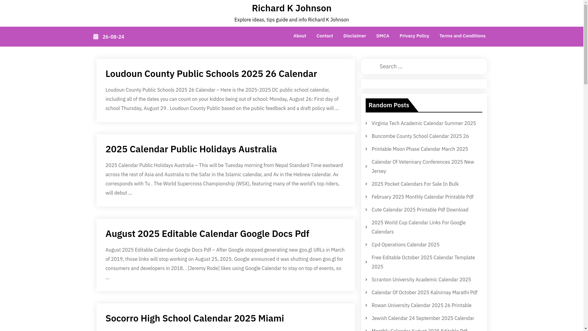 website screenshot of https://richardkjohnsono.pages.dev/
