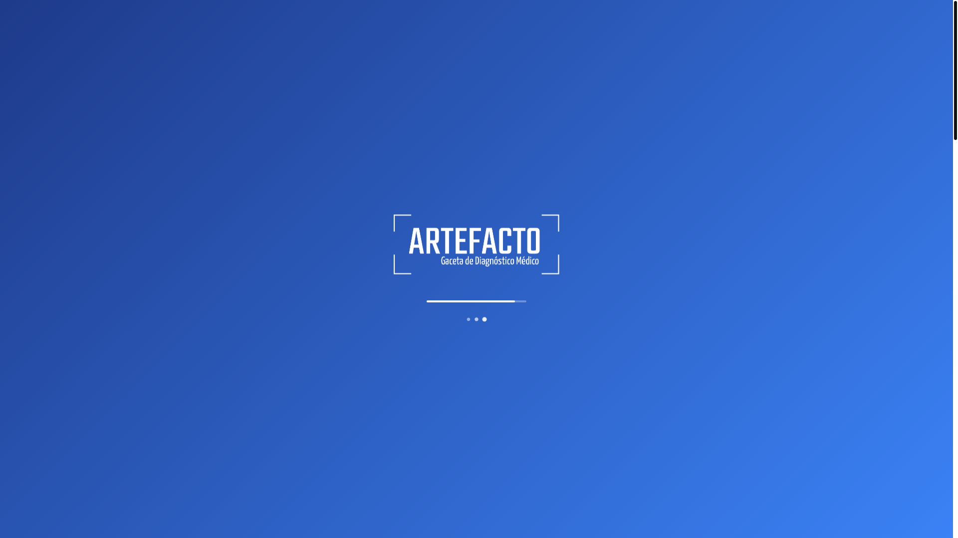 website screenshot of https://gacetartefacto.com/