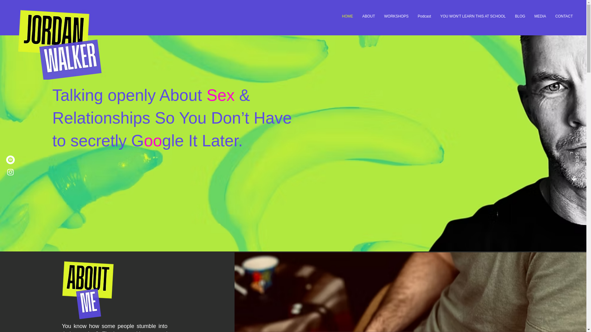 website screenshot of https://jordanwalkersexology.com/