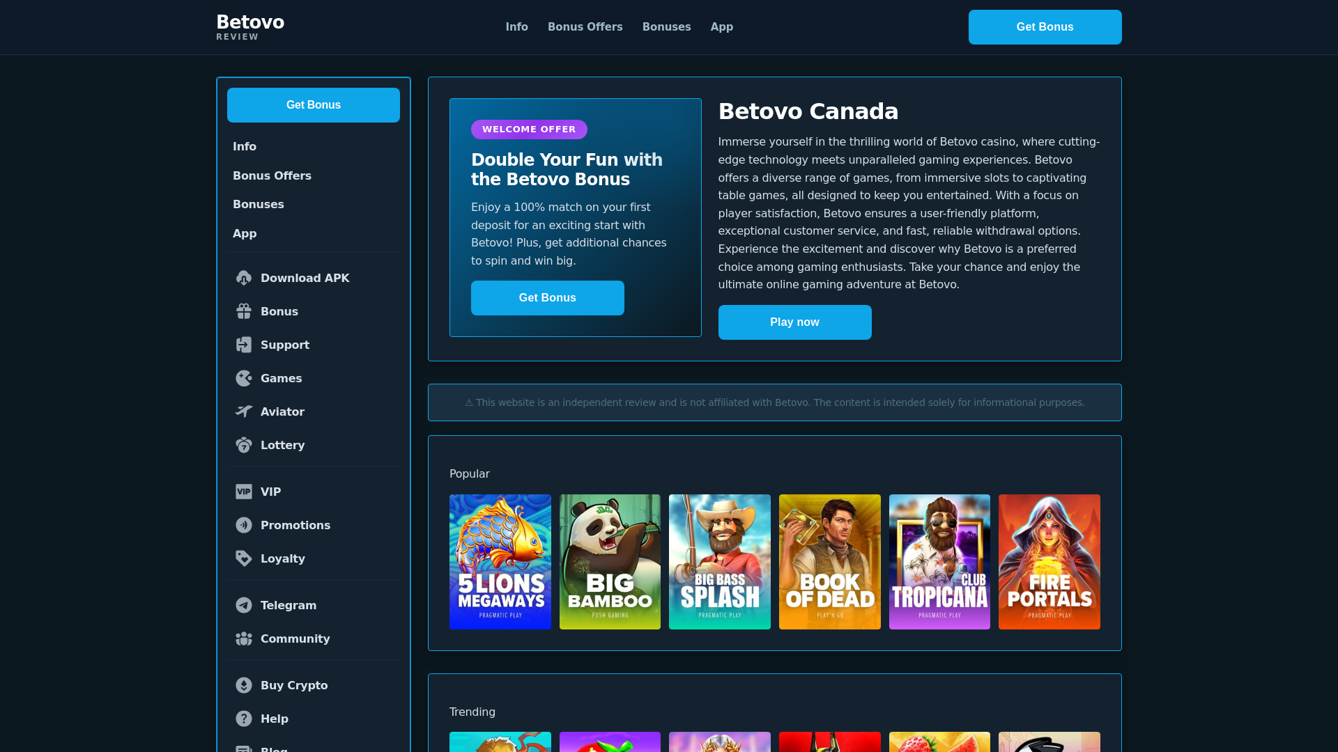 website screenshot of https://betovocanada-com.pages.dev/