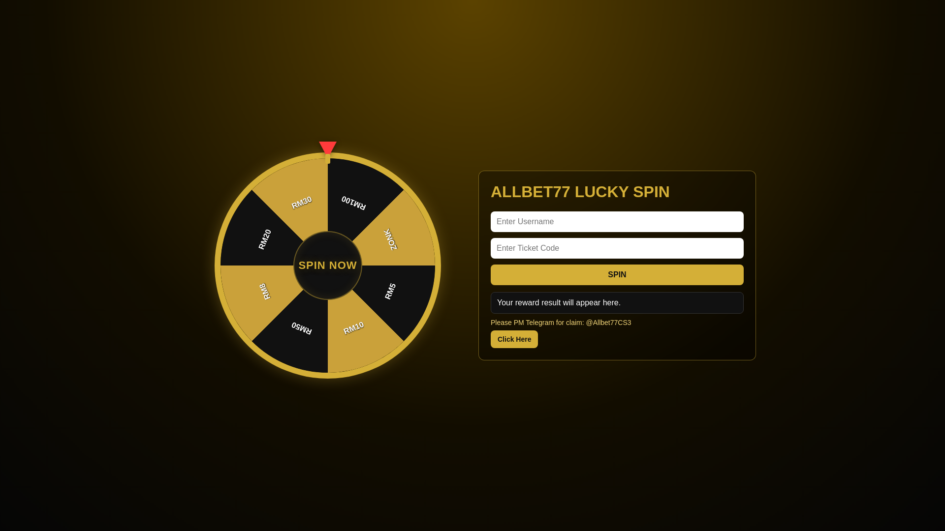 website screenshot of https://luckybonus77.store/