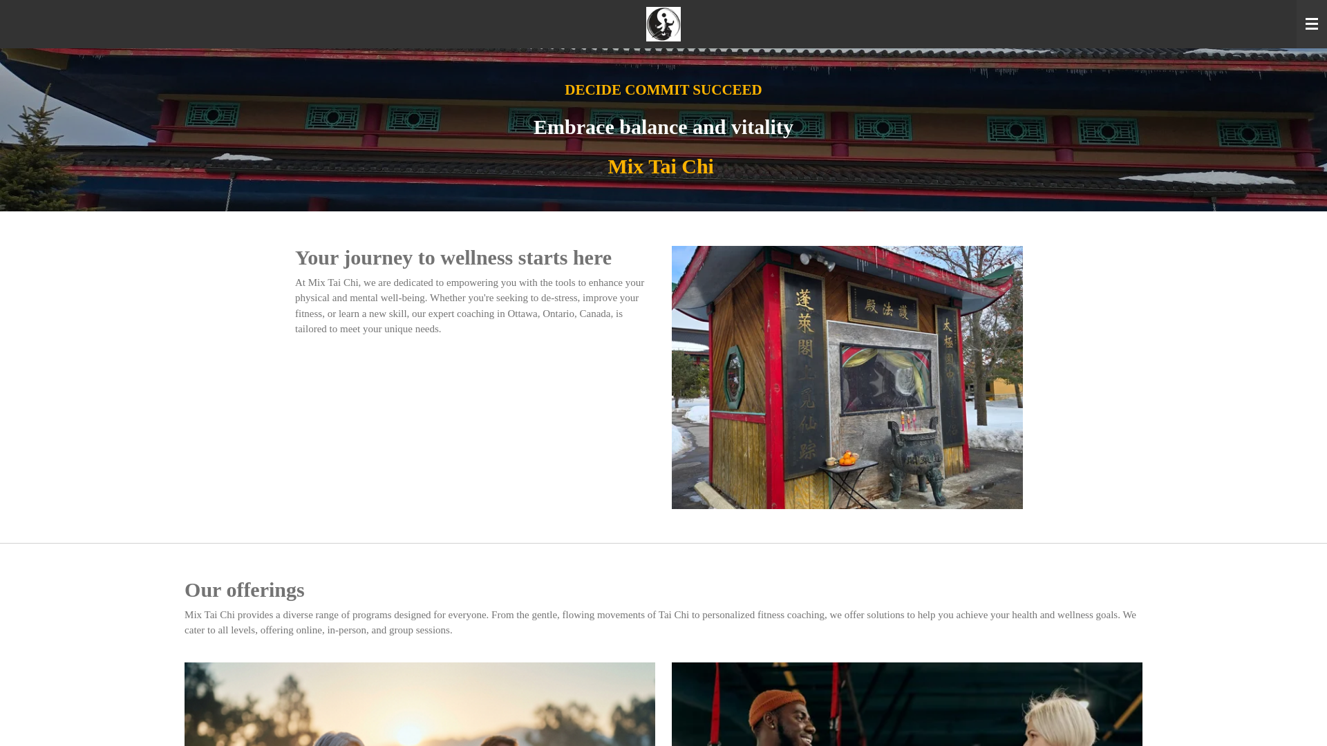 website screenshot of https://mix-tai-chi.com/