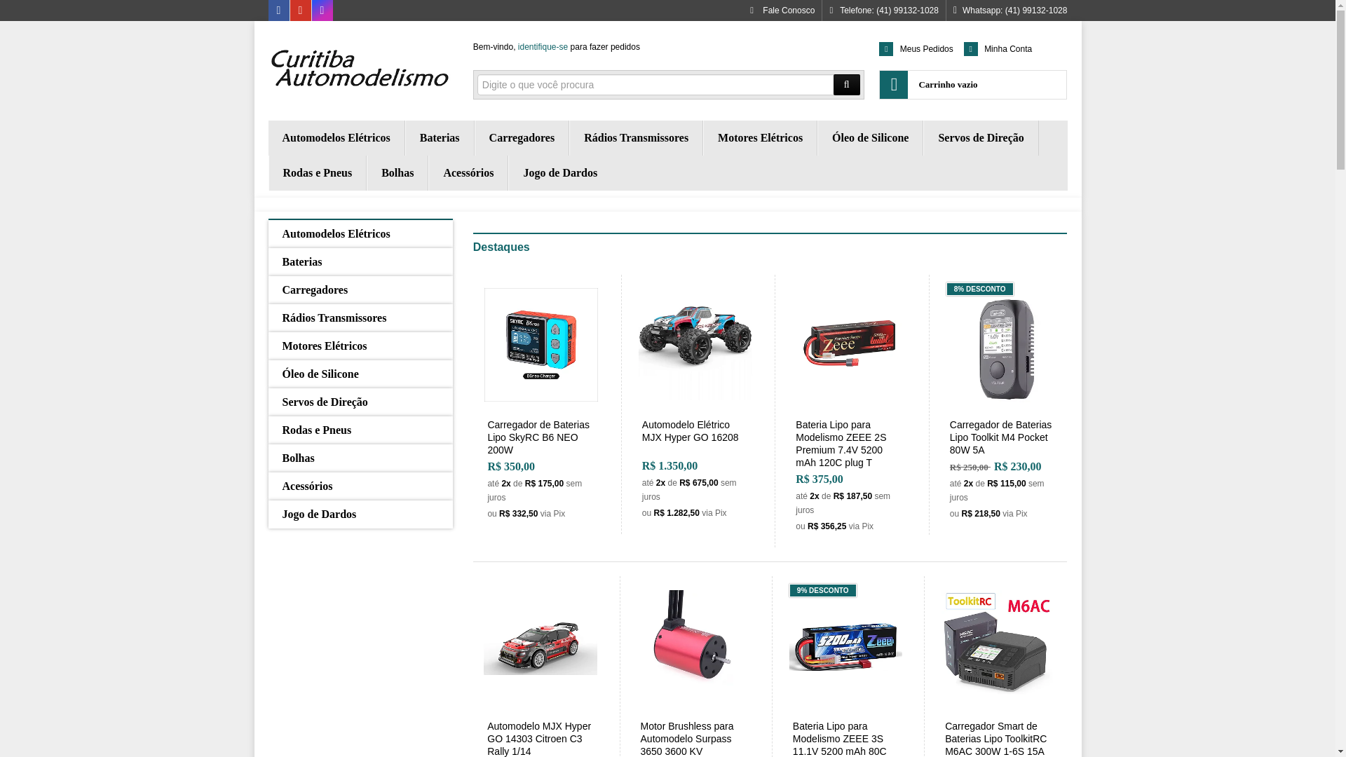 website screenshot of https://curitibaautomodelos.com.br/