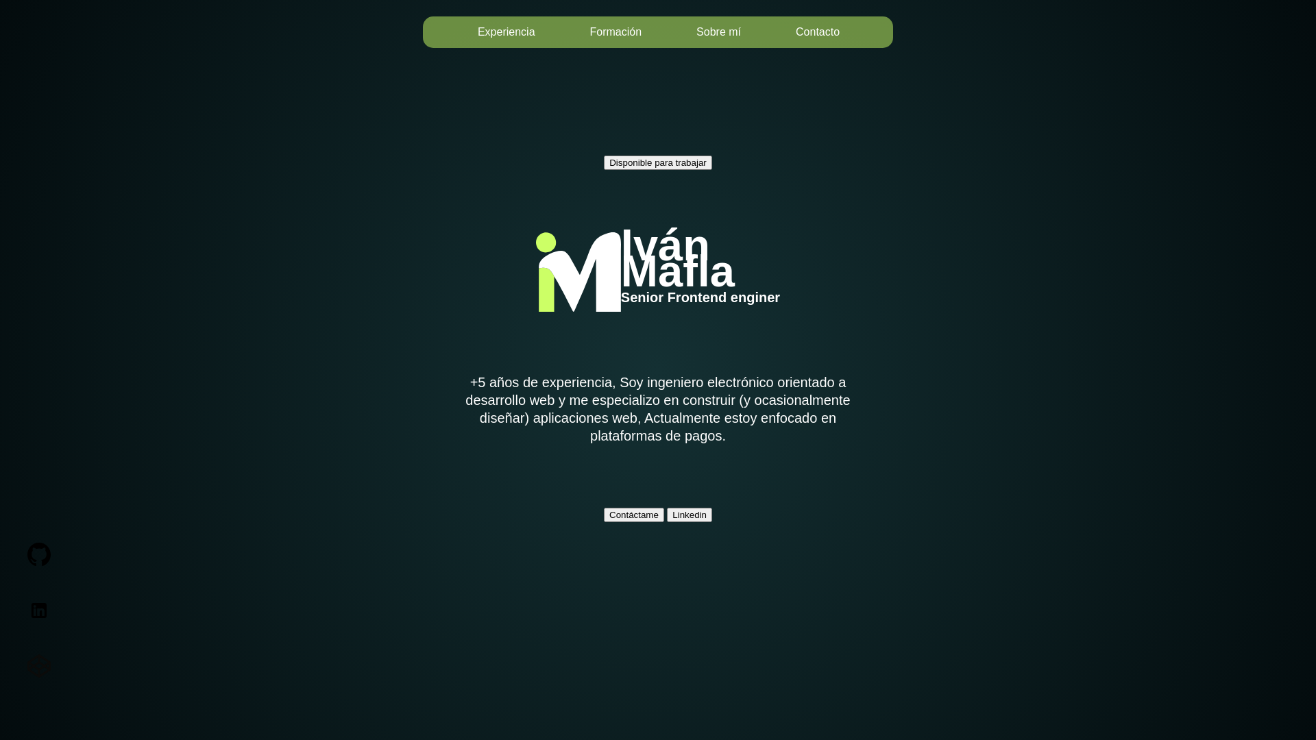 website screenshot of https://imafla.dev/