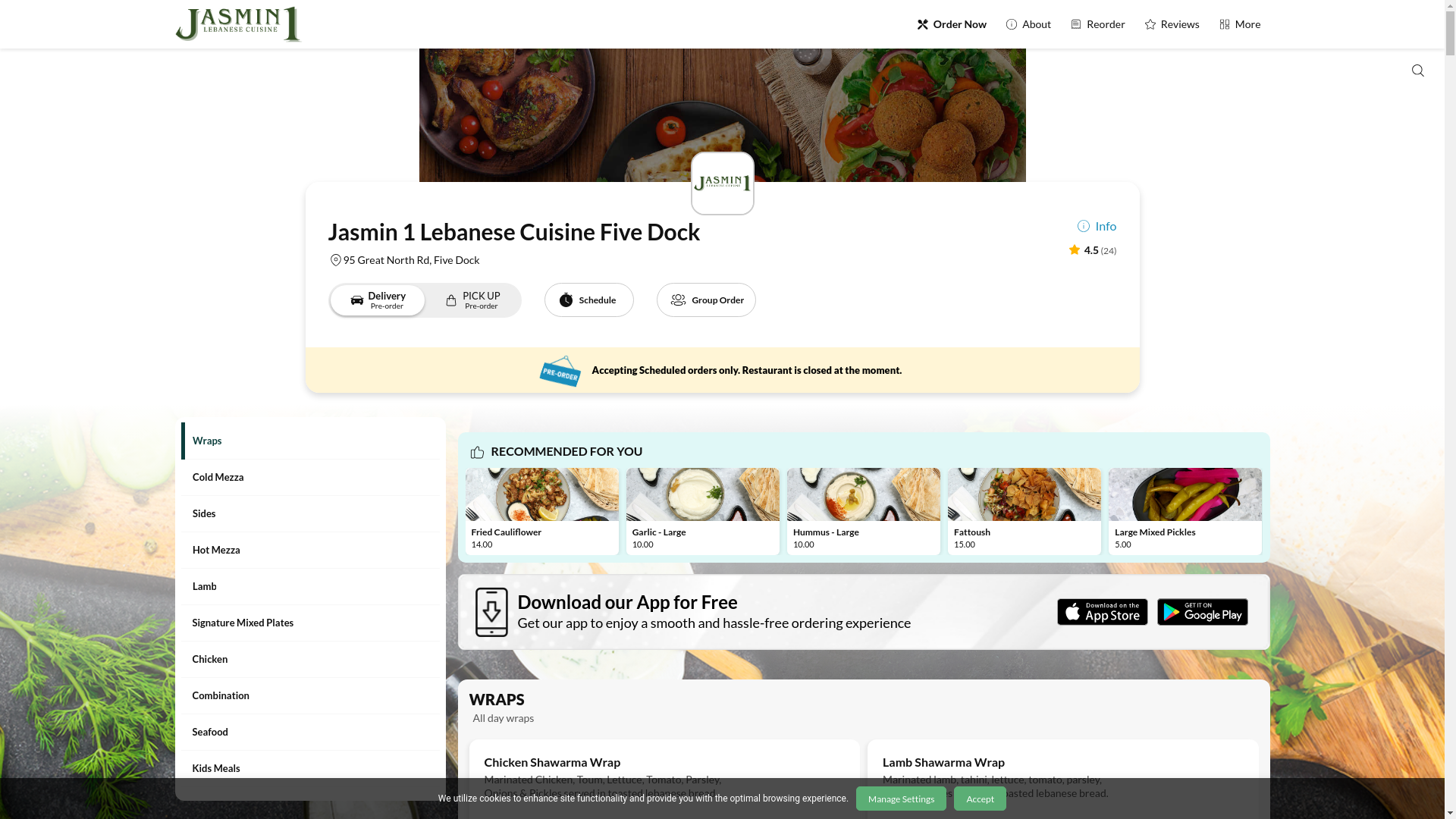 website screenshot of https://jasmin1fivedock-ea.com.au/