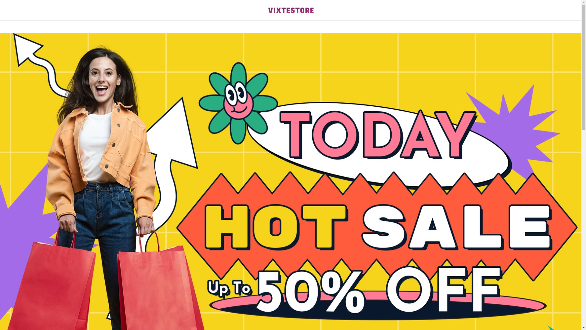 website screenshot of https://vixtestore.com/