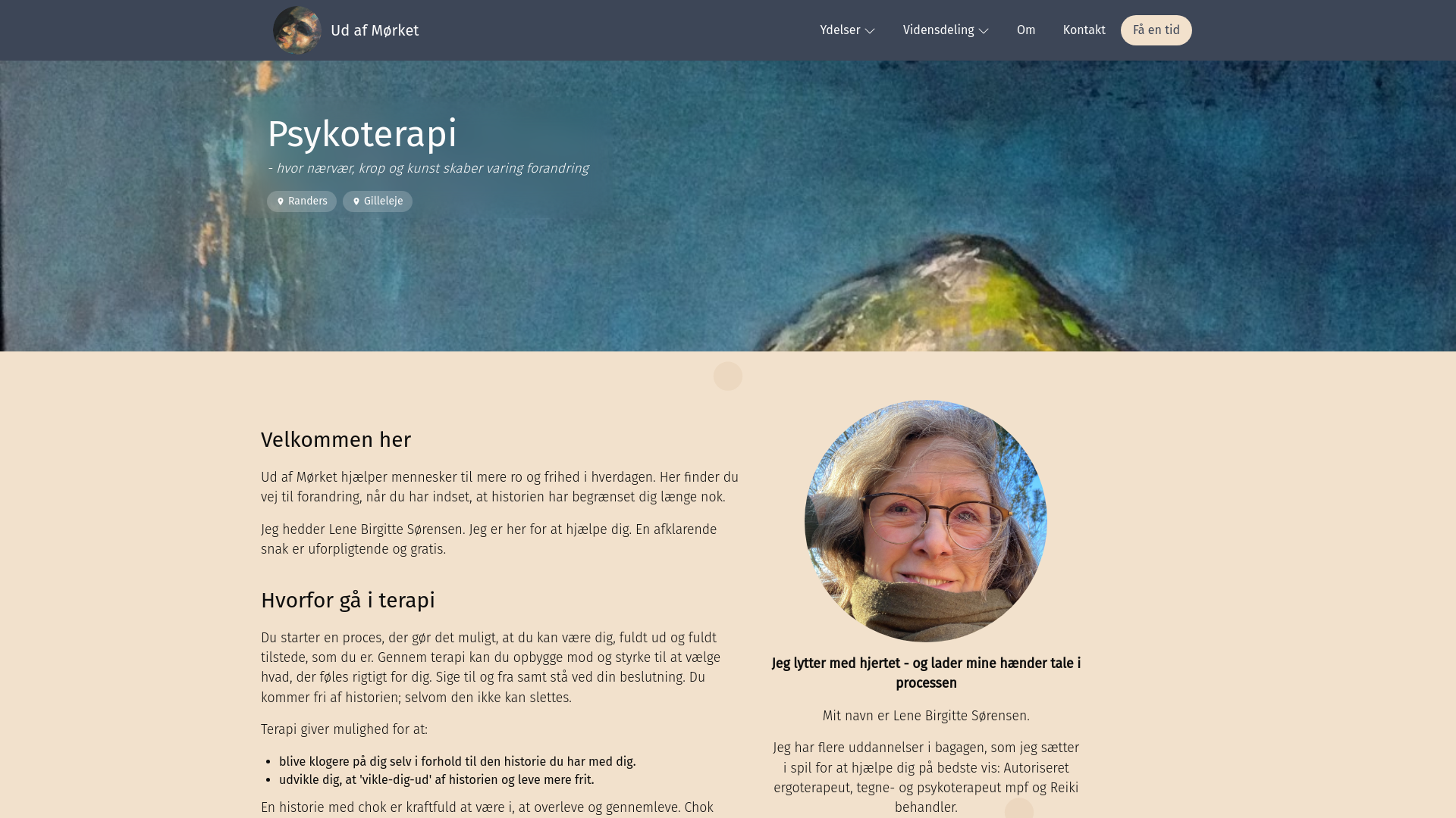 website screenshot of https://udafmoerket-dk.pages.dev/