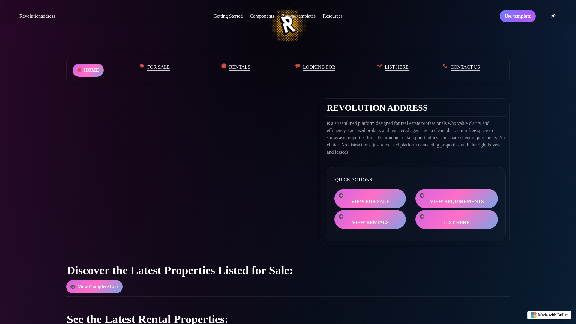 website screenshot of https://revolutionaddress-bullet.pages.dev/