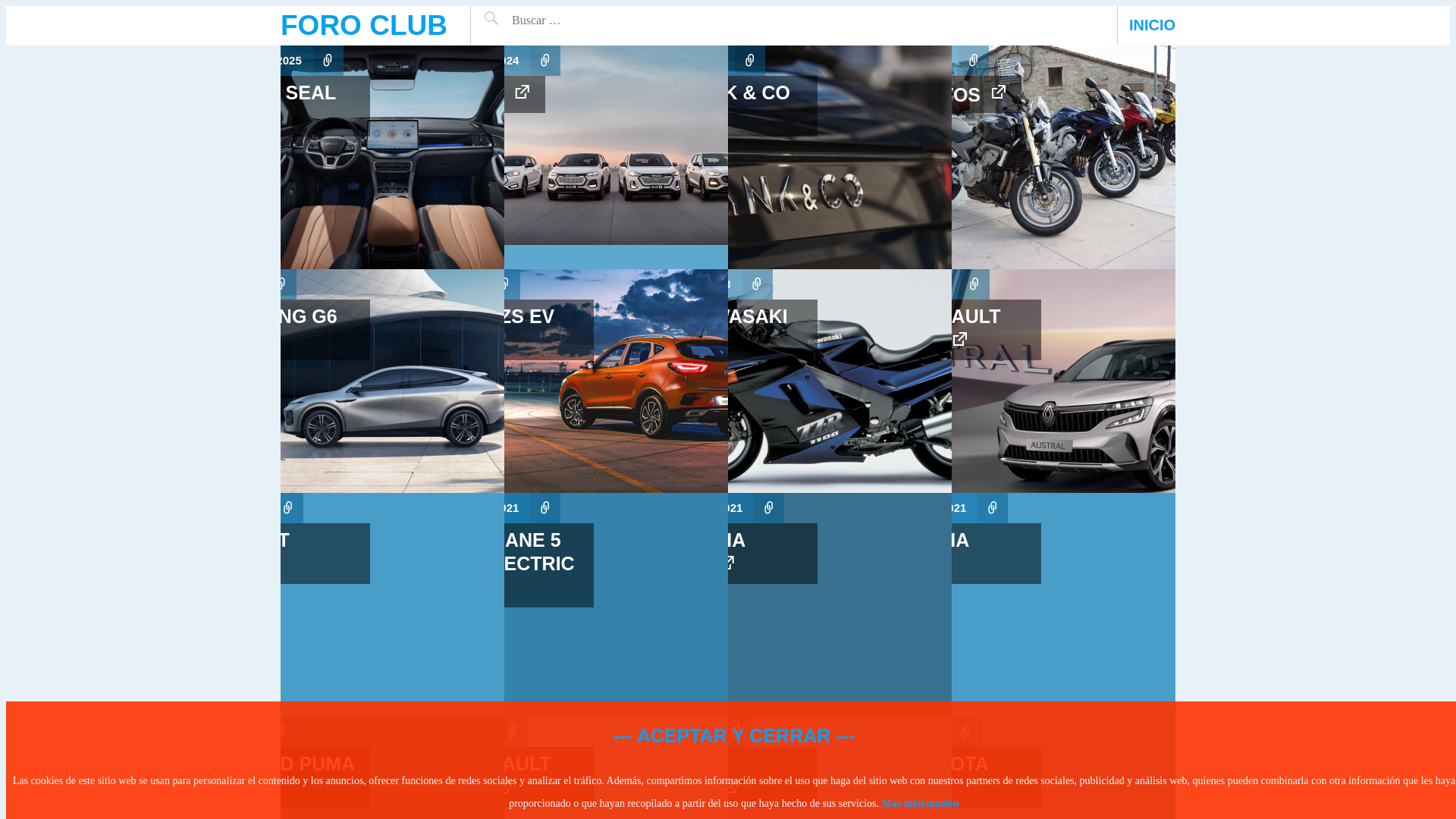 website screenshot of https://foroclub.es