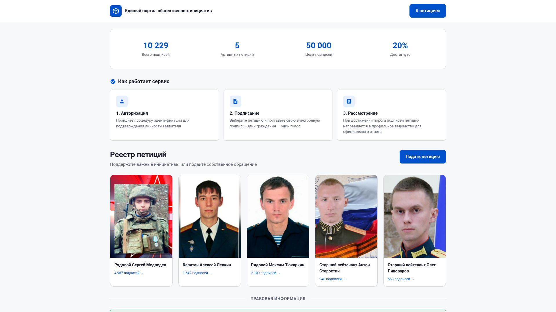 website screenshot of https://petition-domen.com