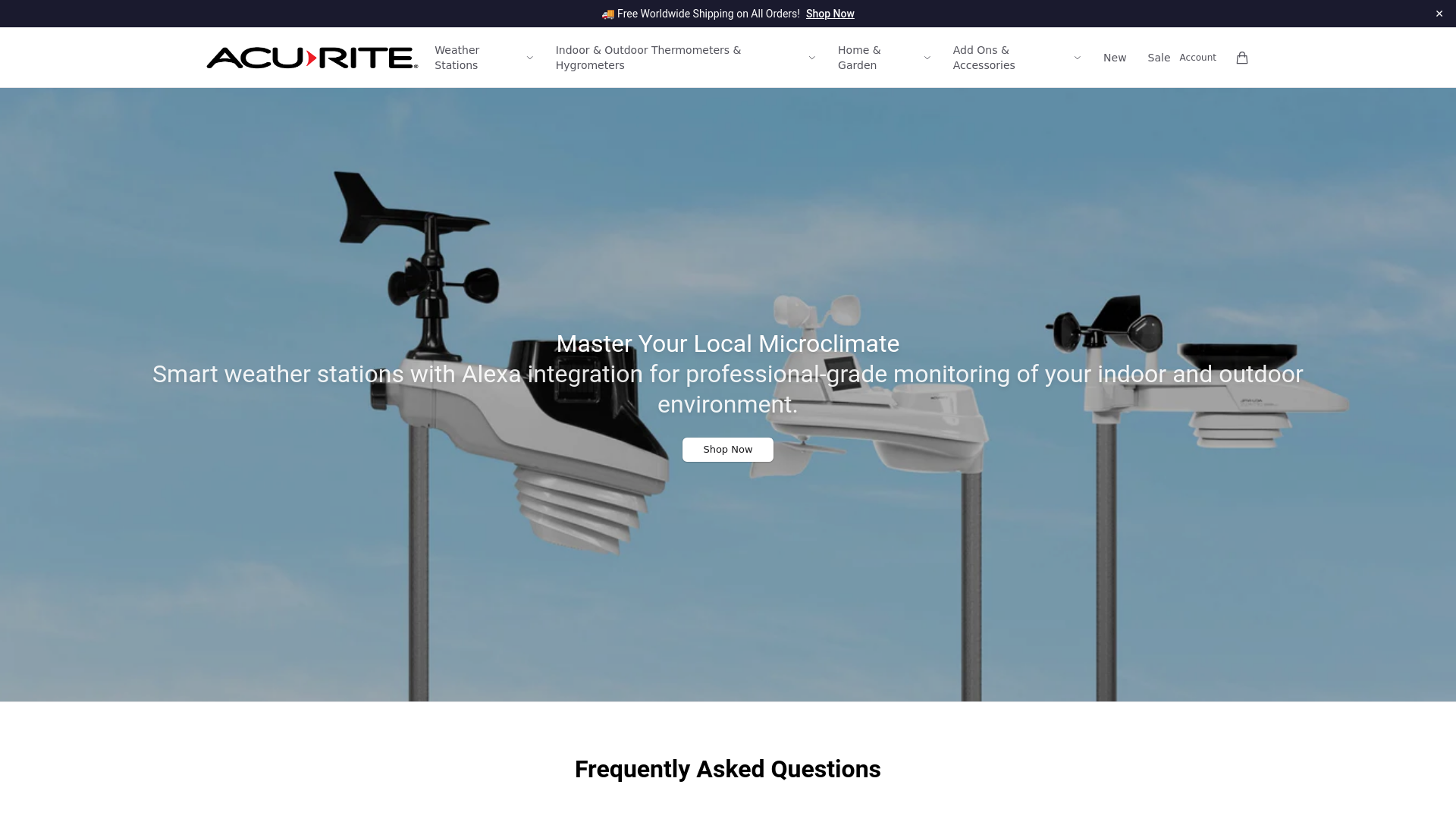 website screenshot of https://getacurite.shop/