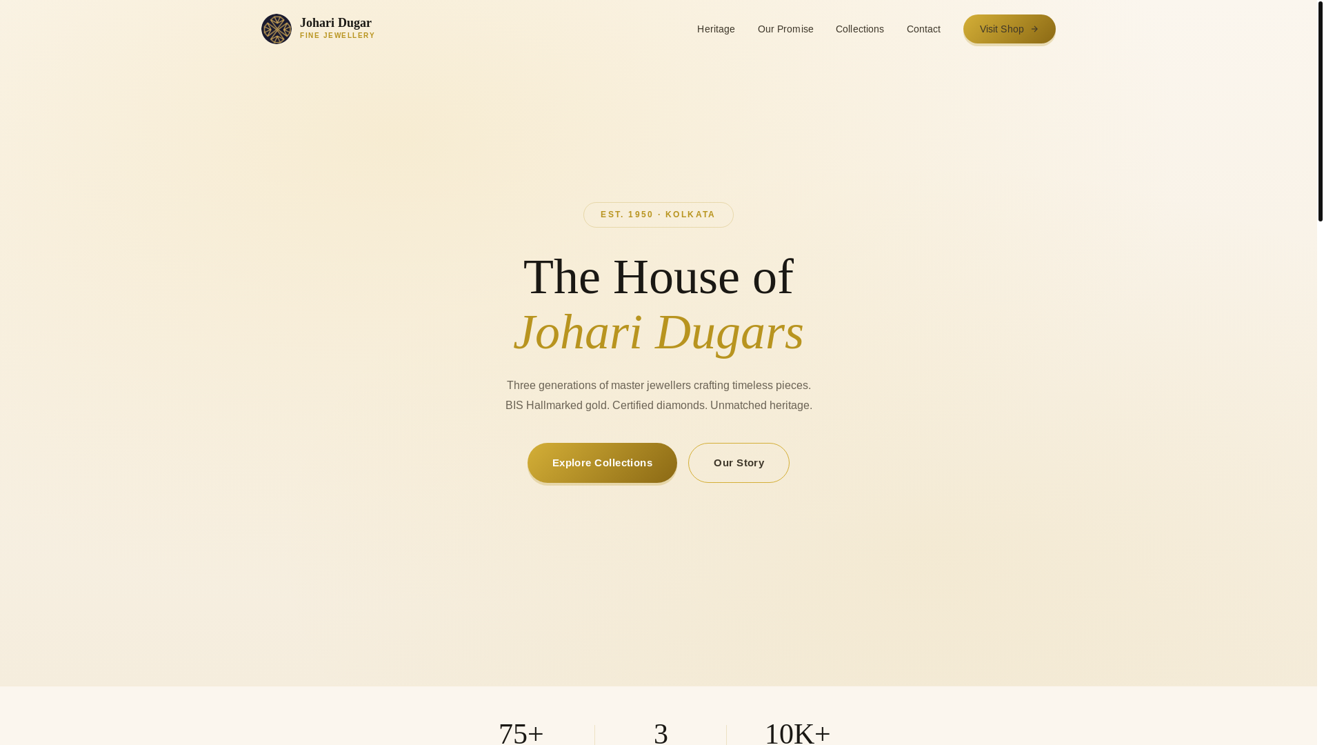 website screenshot of https://joharidugar-landing.pages.dev/