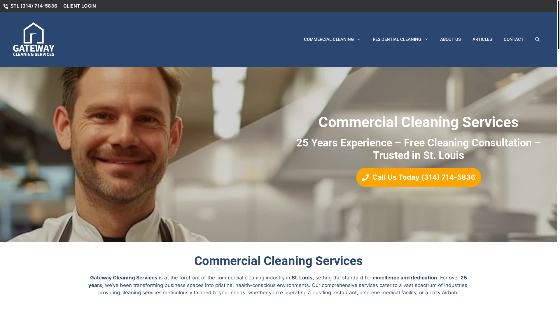 website screenshot of https://thegateway-cleans.com/