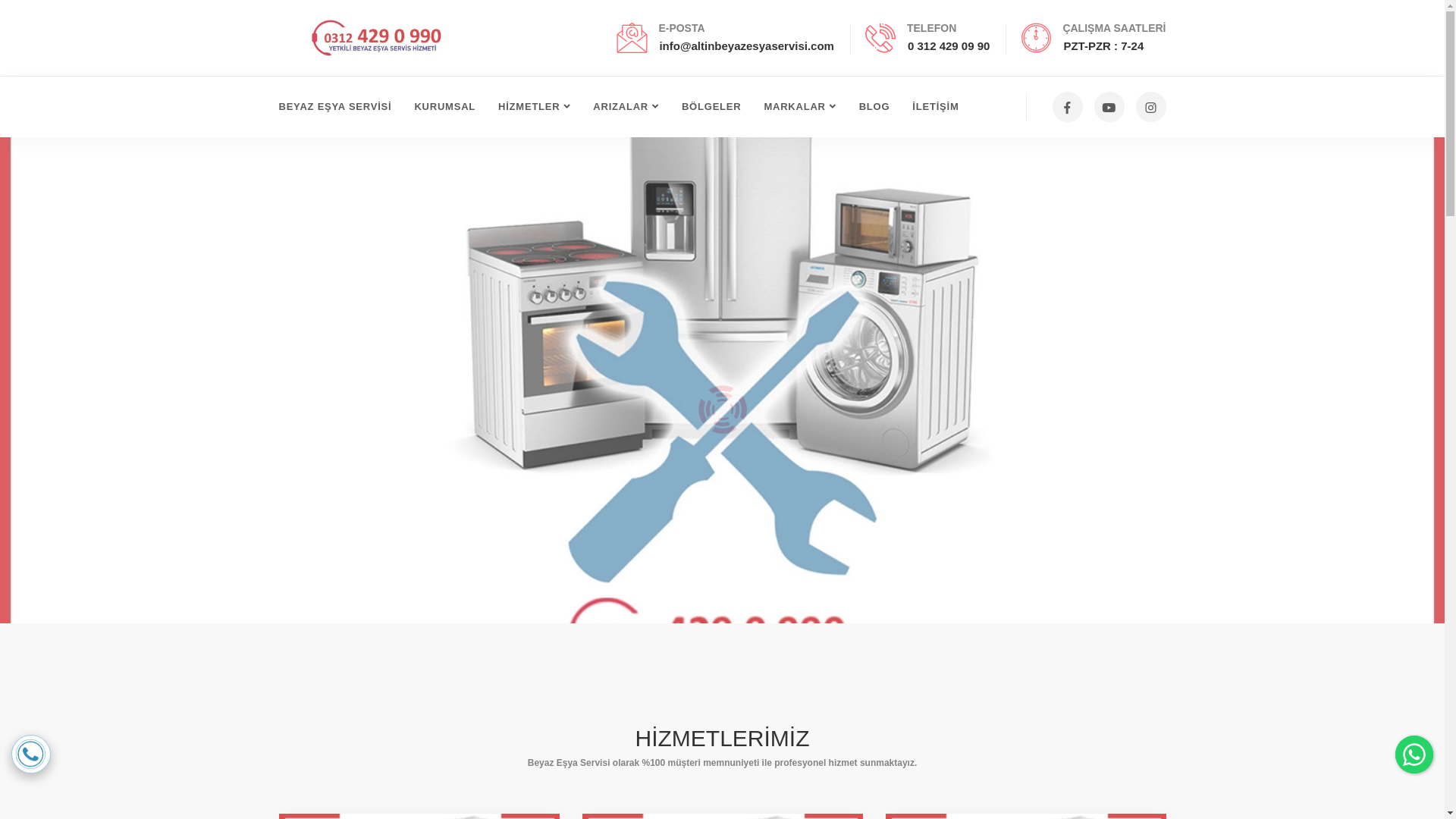 website screenshot of https://www.altinbeyazesyaservisi.com