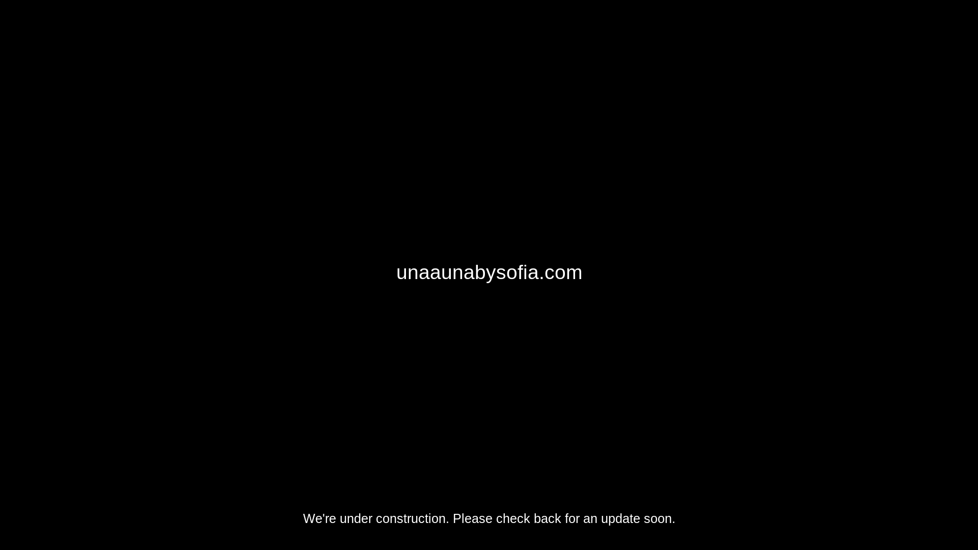 website screenshot of https://unaaunabysofia.com/