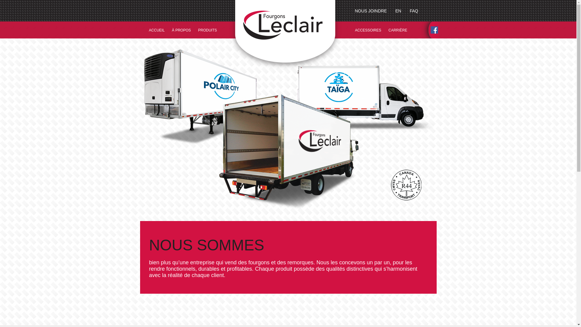 website screenshot of http://www.fourgonsleclair.com/