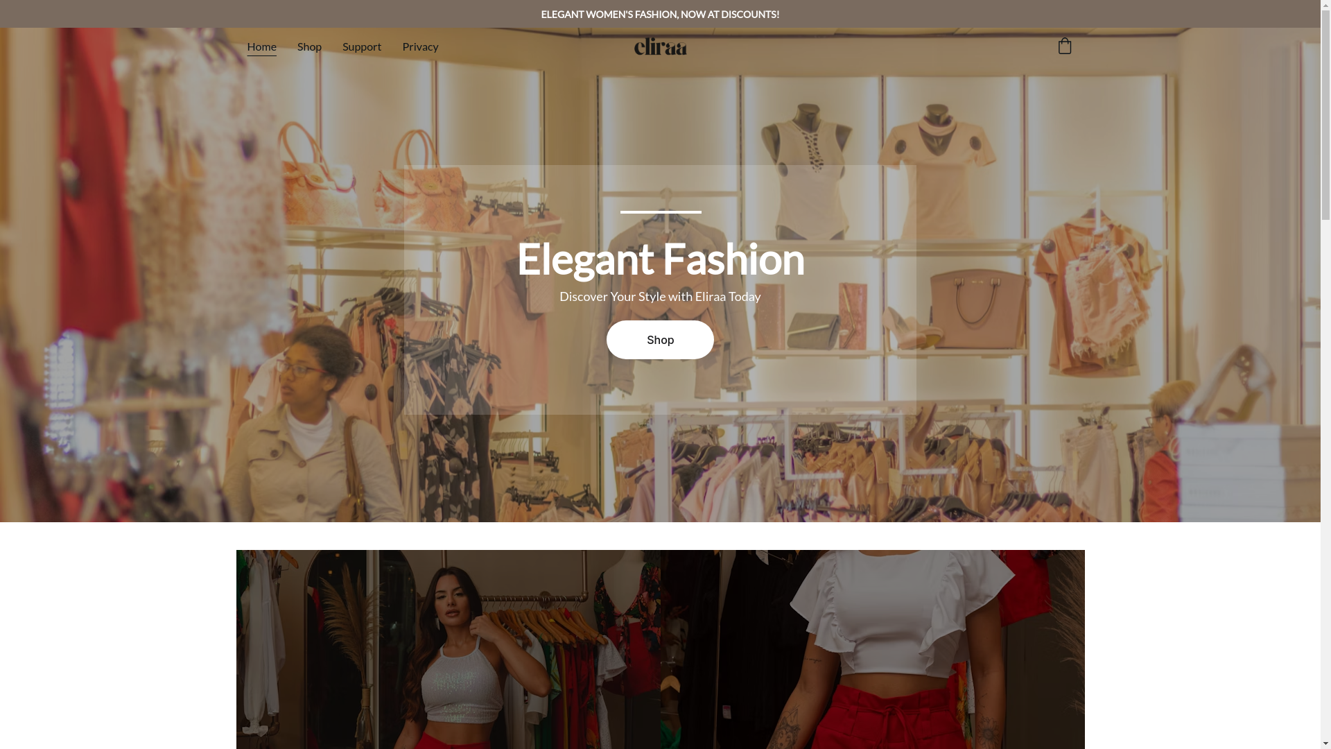 website screenshot of https://eliraa.in/