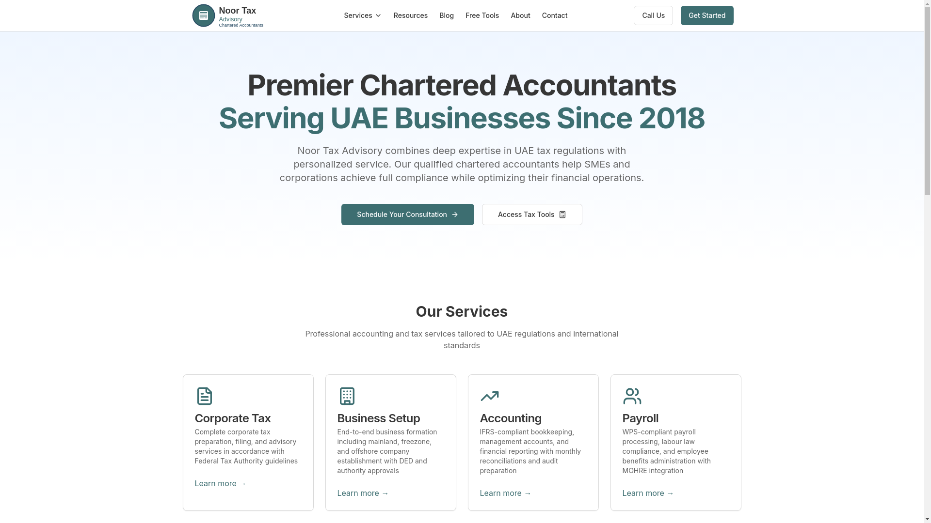 website screenshot of https://noor-tax-com.pages.dev/