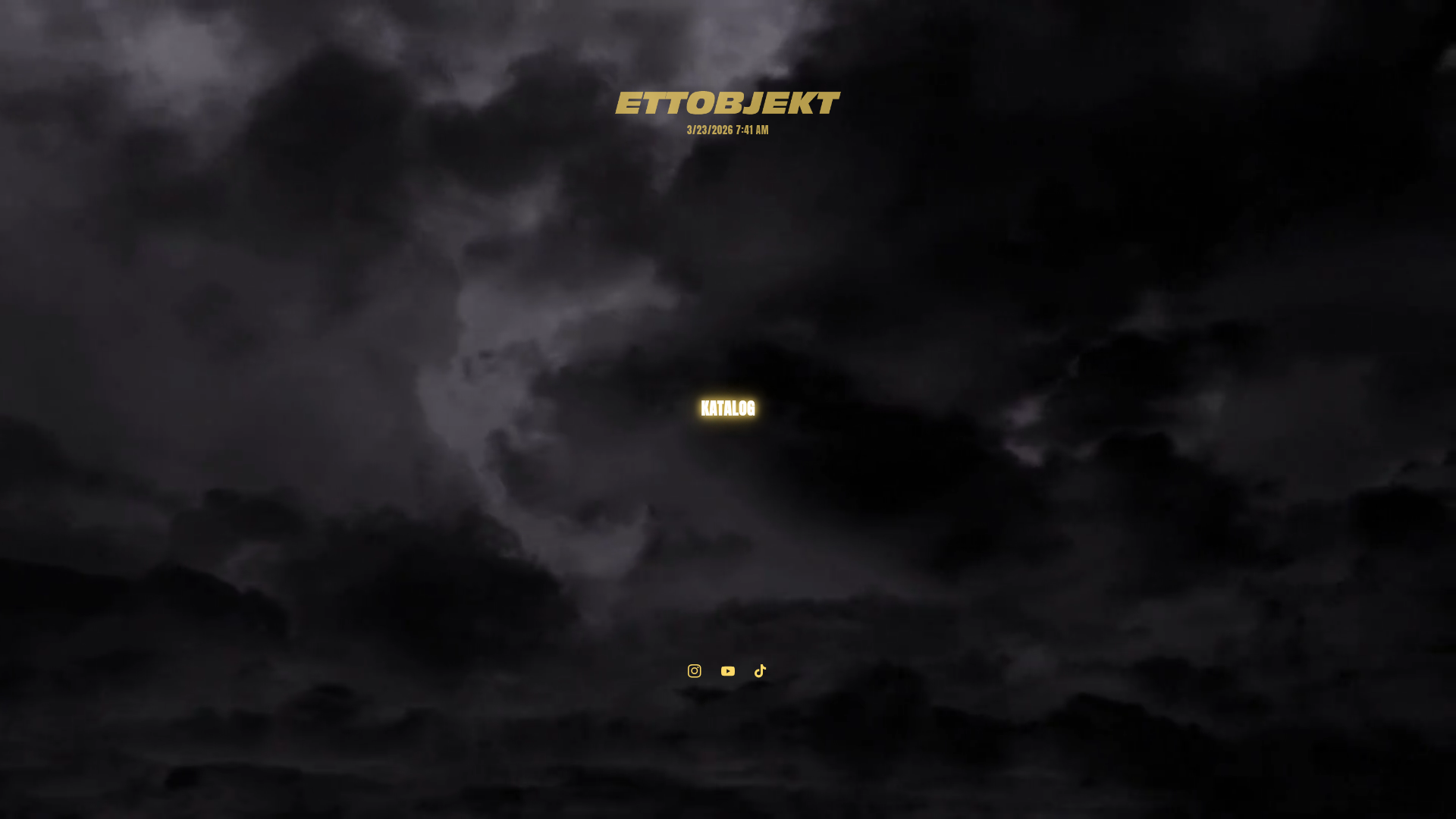 website screenshot of https://ettobjekt.store/