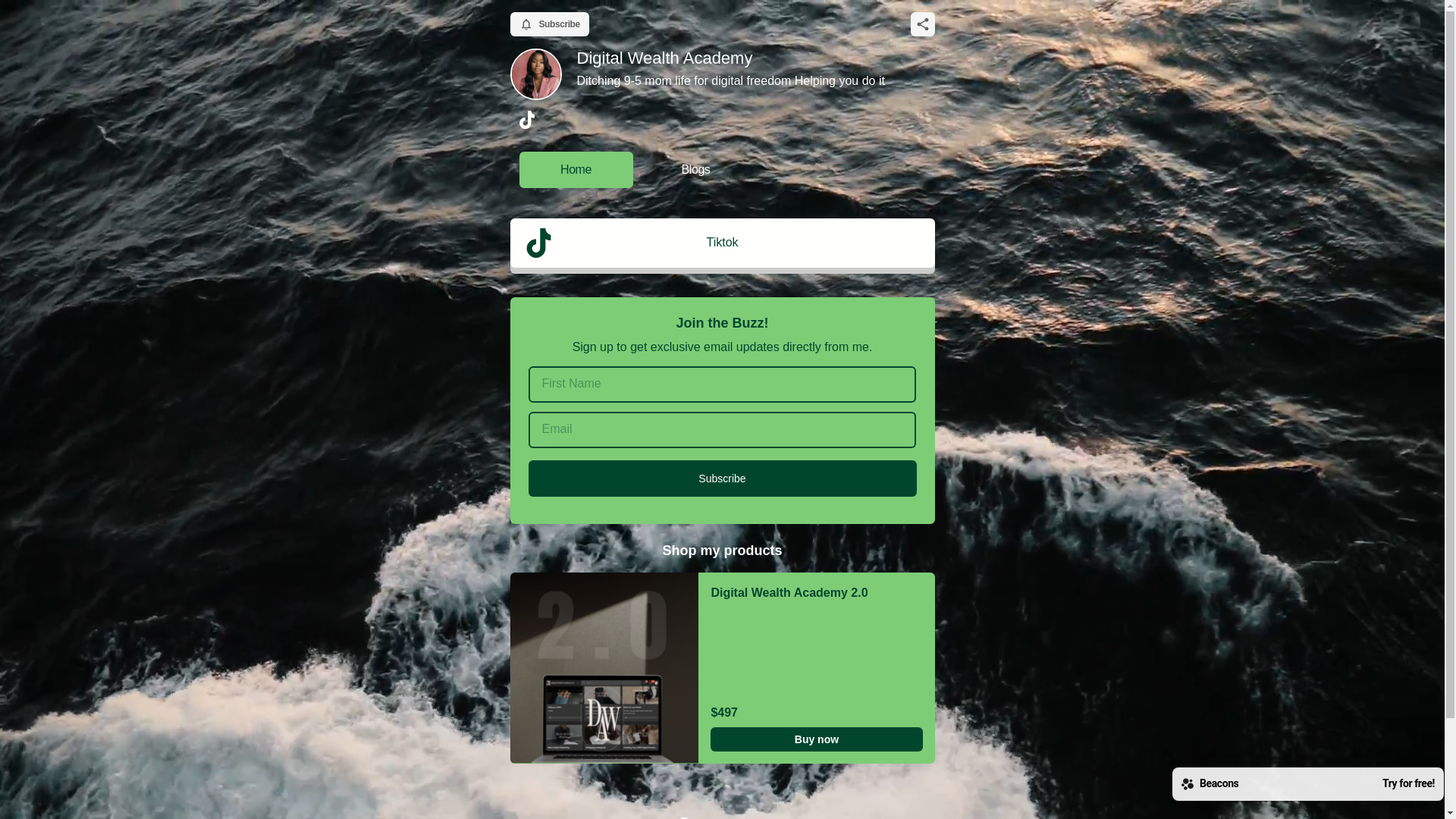 website screenshot of https://digitalproductstart.com/
