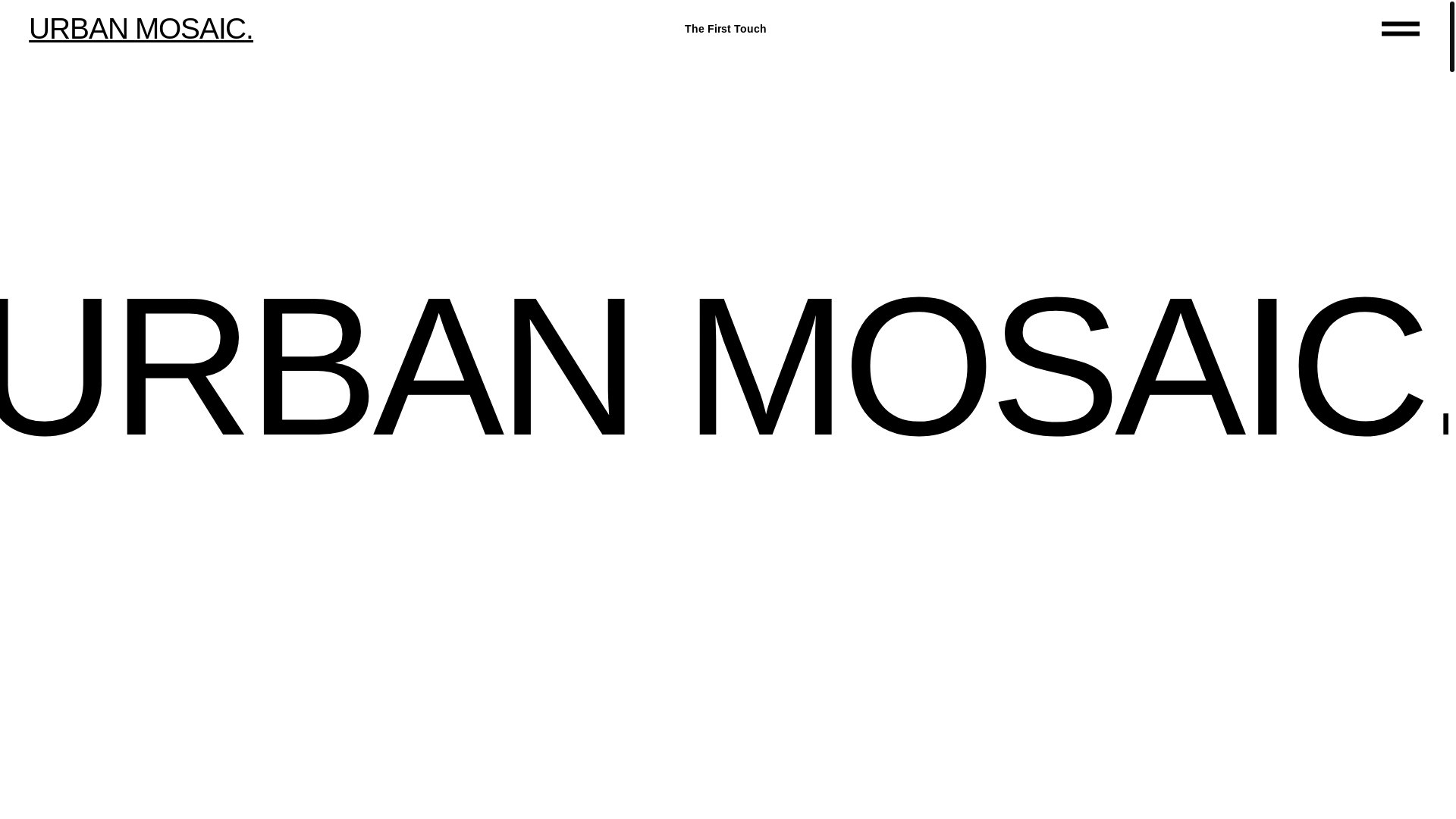 website screenshot of https://urbanmosaic.info/