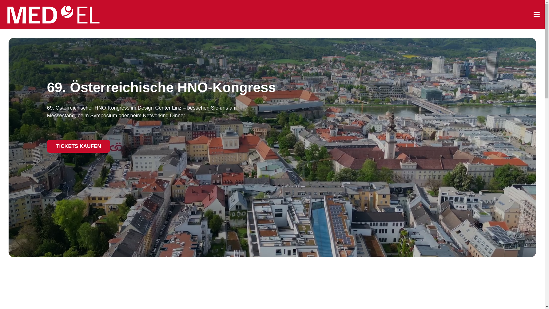 website screenshot of https://medel-hno-kongress.at/