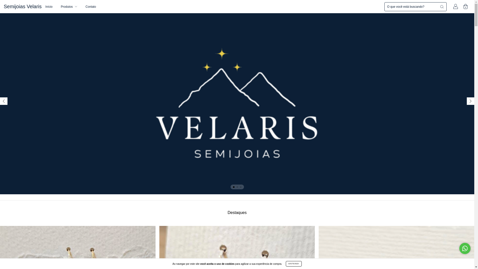 website screenshot of https://semijoiasvelaris.com.br/