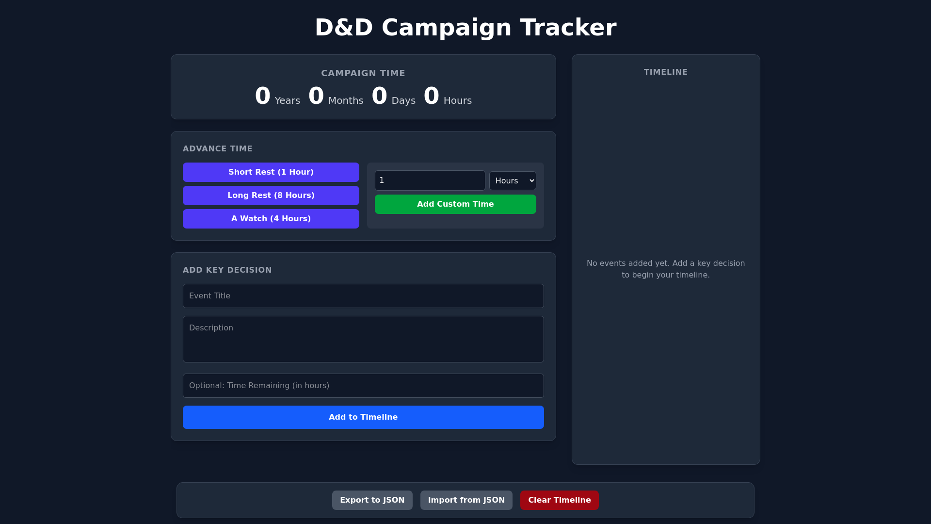 website screenshot of https://campaign-timeline.pages.dev/